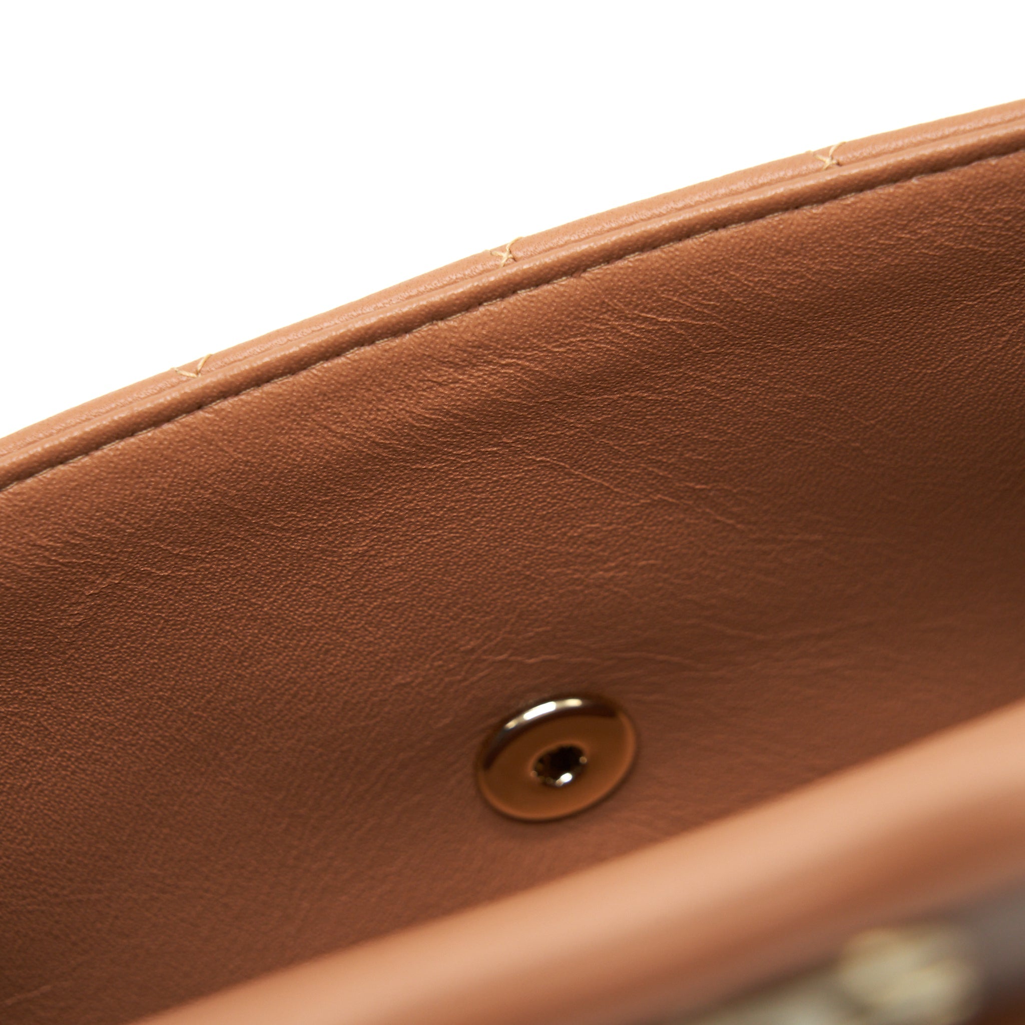 CHANEL MINI RECTANGULAR FLAP BAG LAMBSKIN CARAMEL LGHW