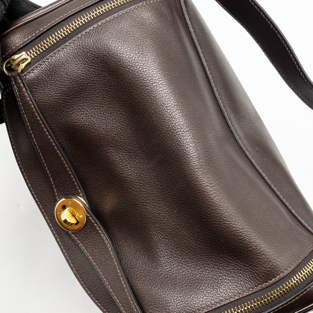 HERMES LINDY 30 EVERGRAIN EBENE GHW