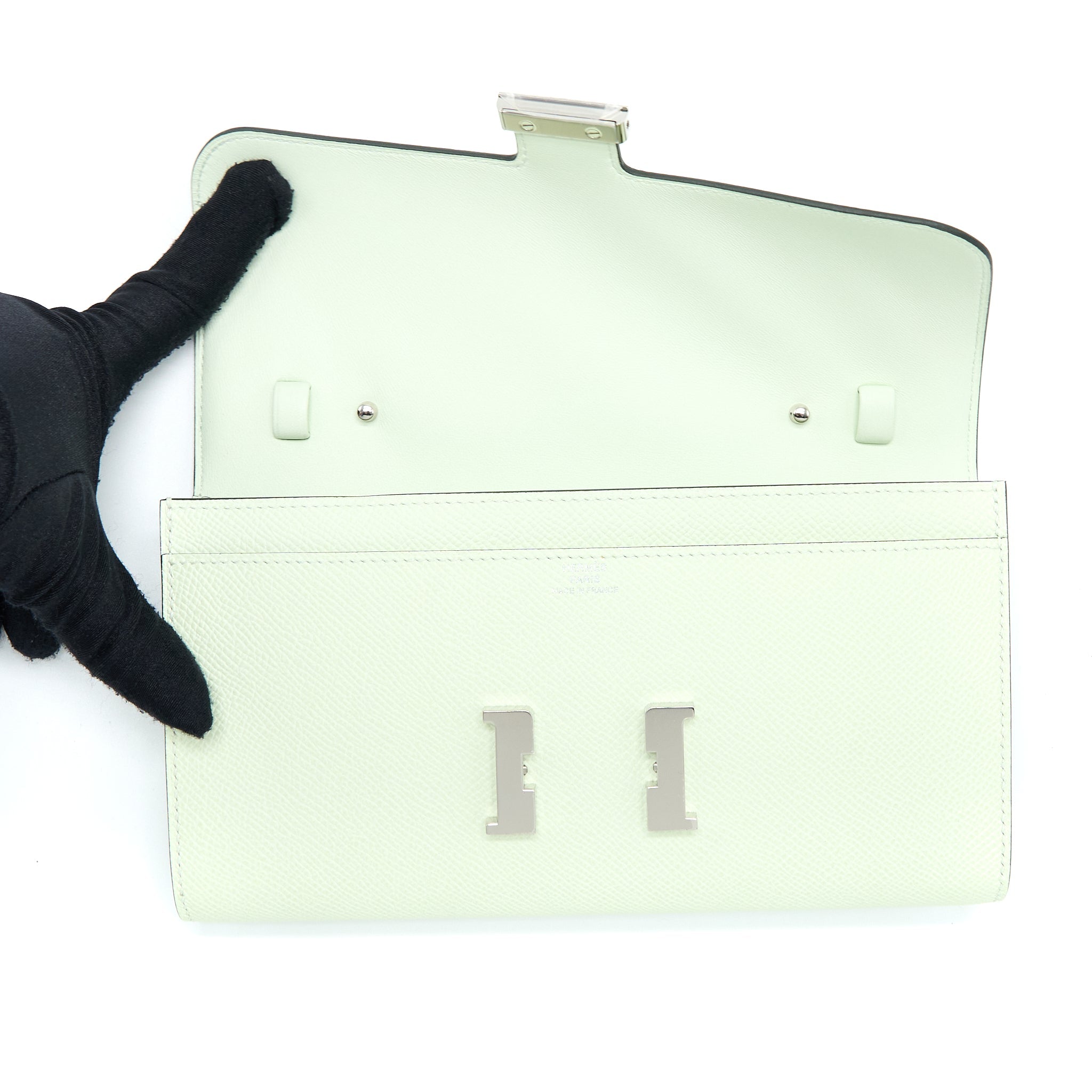 HERMES CONSTANCE TO GO EPSOM VERT FIZZ SHW