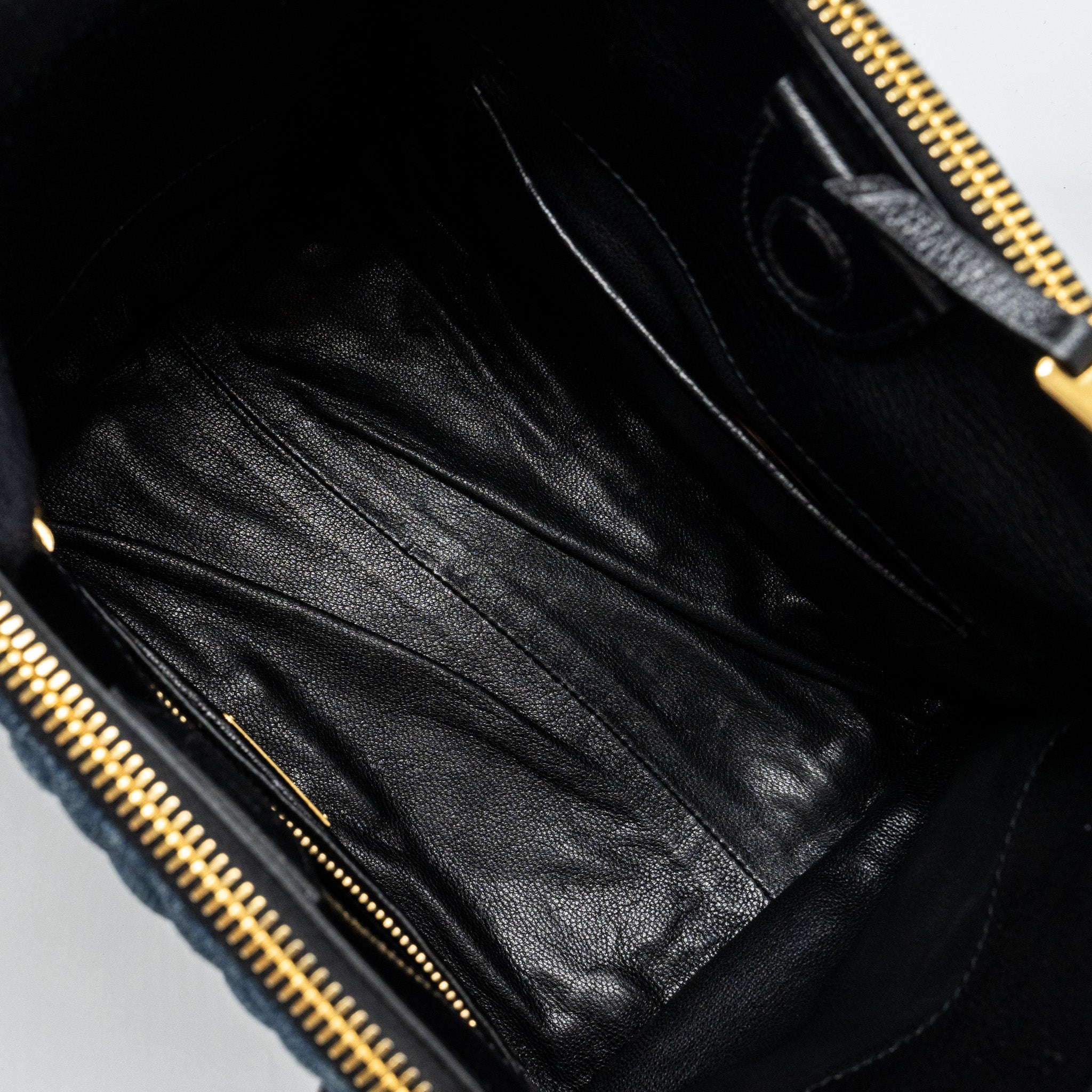 MIUMIU SMALL BIKER TOP HANDLE SATCHEL DENIM NAVY BLUE GHW