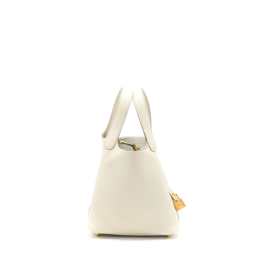 HERMES PICOTIN 18 LOCK BAG CLEMENCE 8L BETON GHW