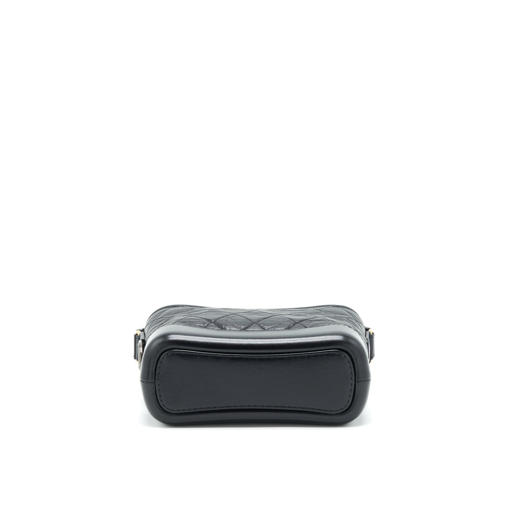 CHANEL SMALL GABRIELLE HOBO BAG BLACK MULTICOLOUR HARDWARE
