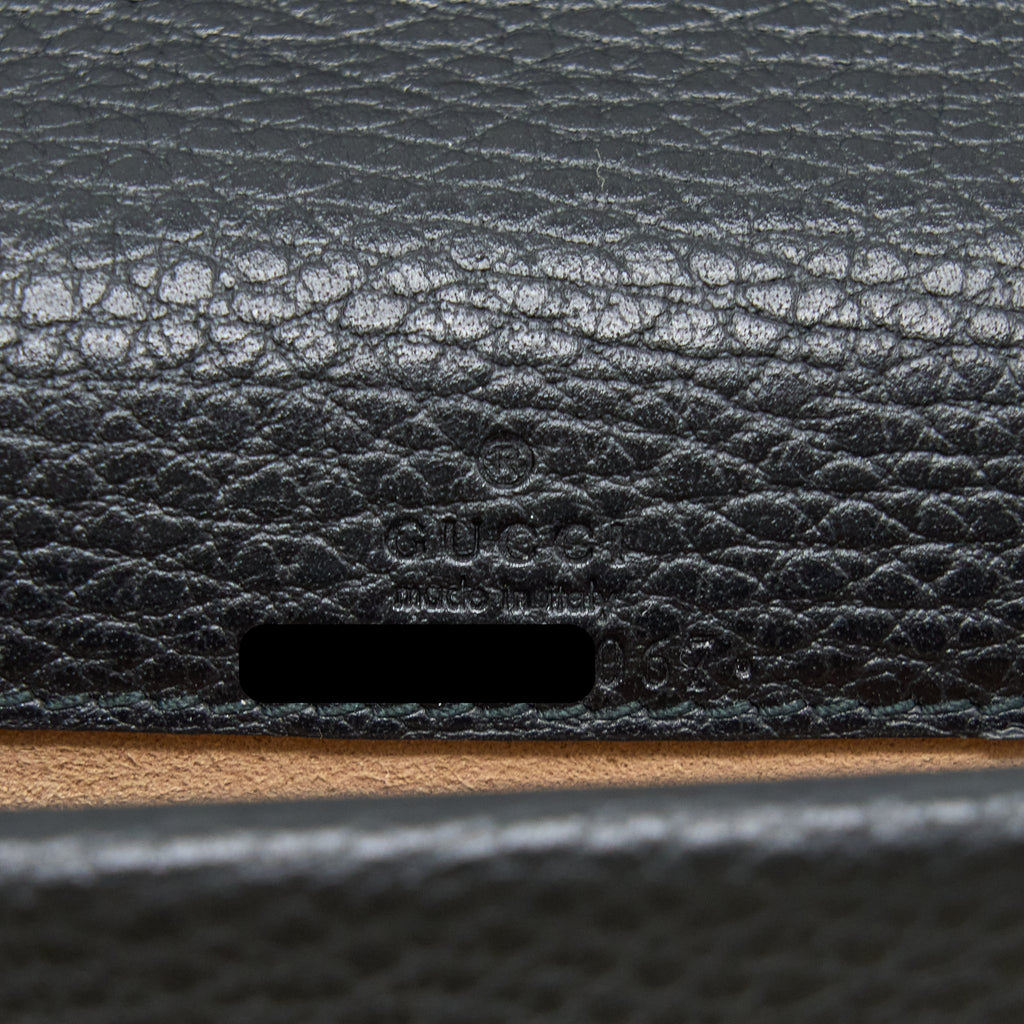 GUCCI SUPER MINI DIONYSUS CALFSKIN BLACK RUTHENIUM SHW