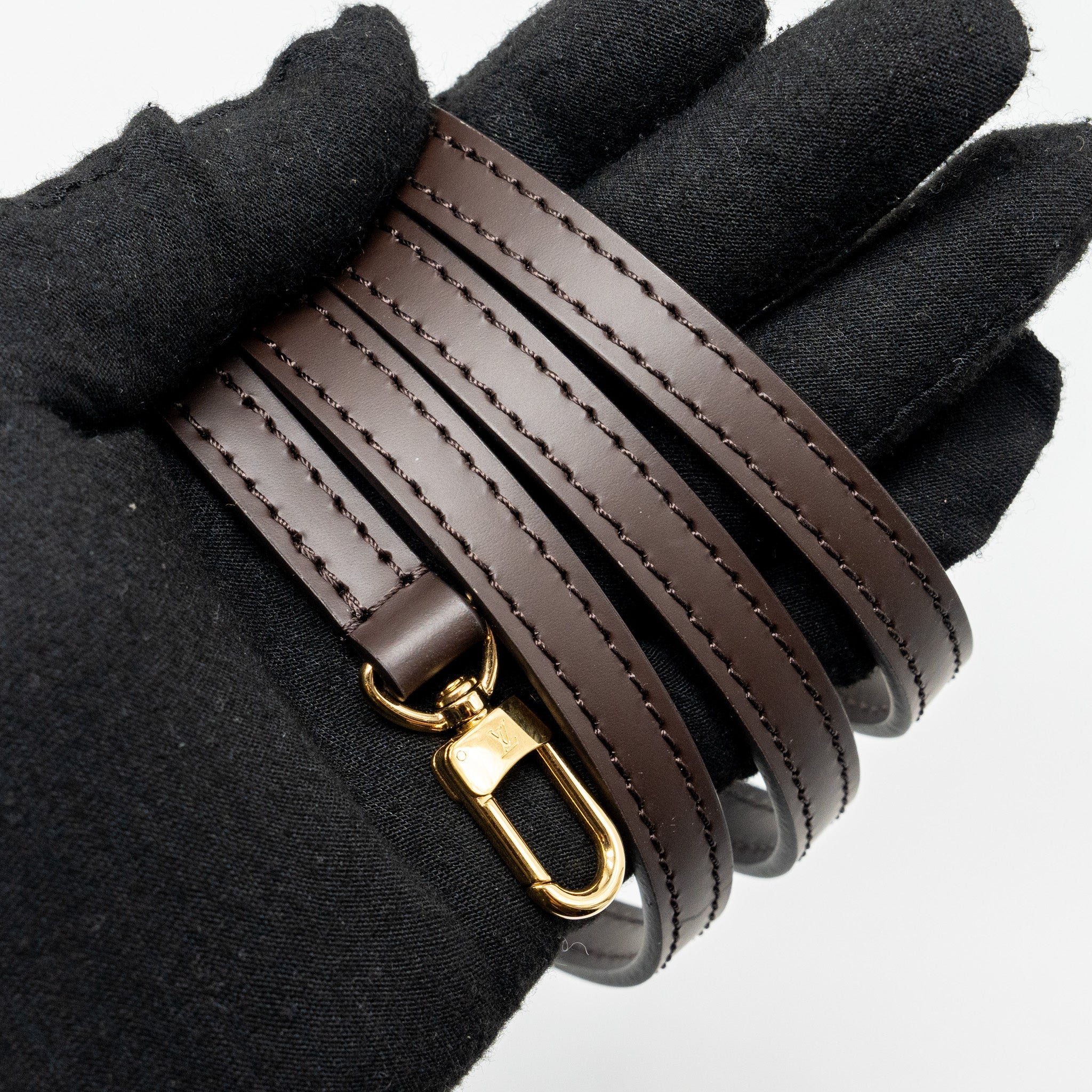 LOUIS VUITTON ALMA BB WITH BRAIDED HANDLES DAMIER EBENE CANVAS GHW