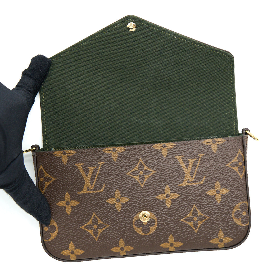 LOUIS VUITTON FELICIE STRAP&GO MONOGRAM CANVAS GHW