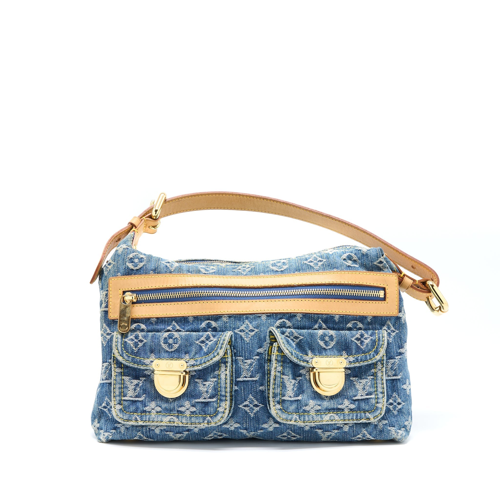 LOUIS VUITTON BUGGY BAG MONOGRAM DENIM GHW