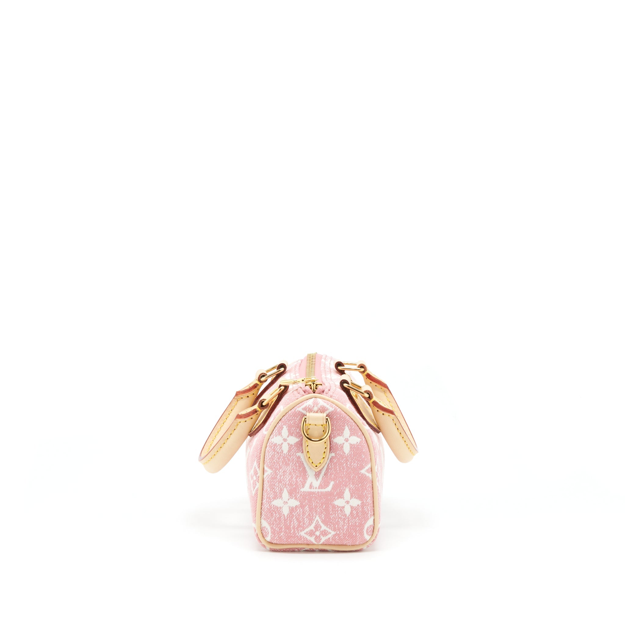 LOUIS VUITTON NANO SPEEDY MONOGRAM JACQUARD DENIM PINK