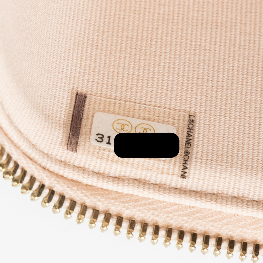CHANEL MINI VANITY CASE CAVIAR LIGHT BEIGE LGHW