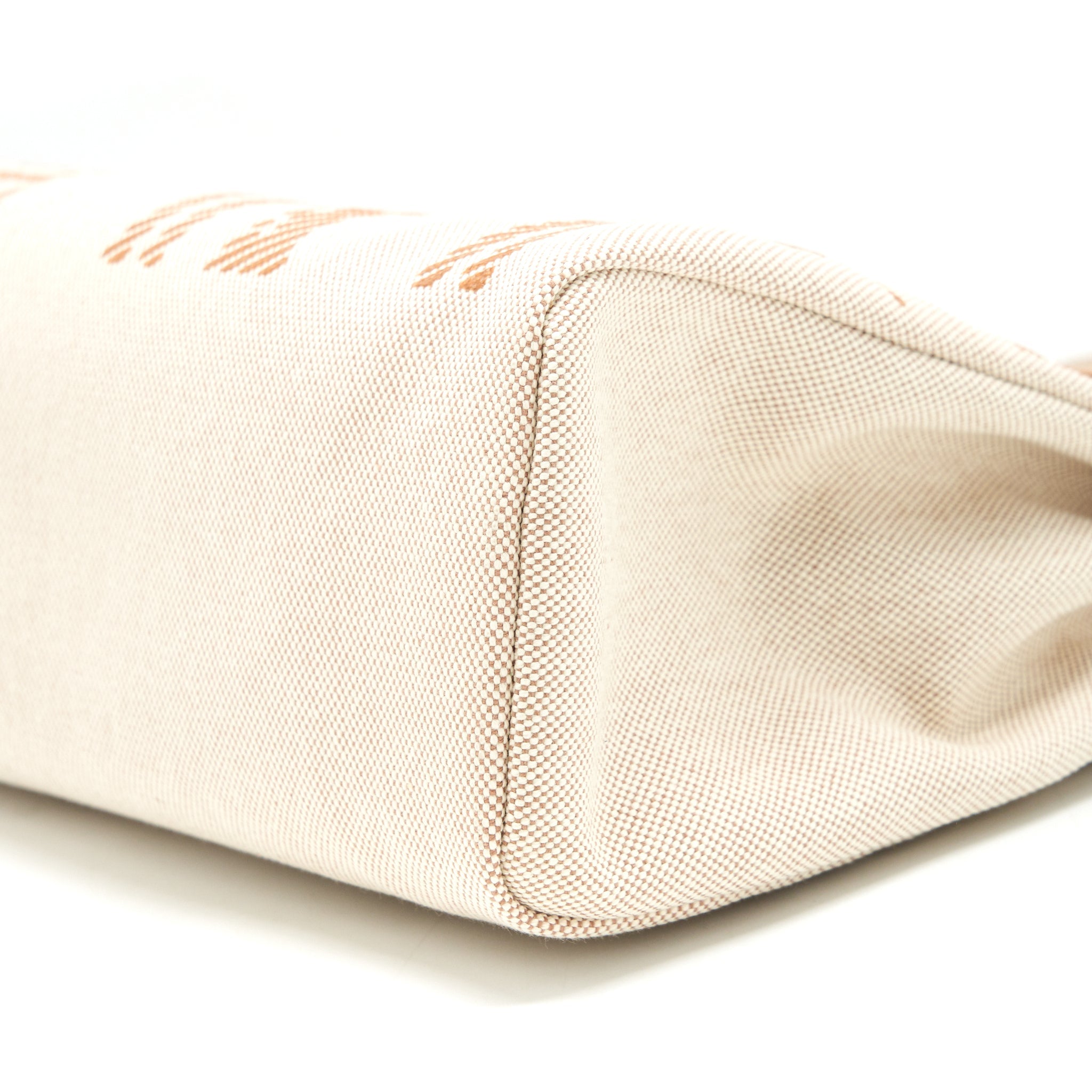 HERMES HERBAG ZIP 31 TOILE H EN RELIEF BRIDES SABLE/ECRU-BEIGE/NAT SABLE