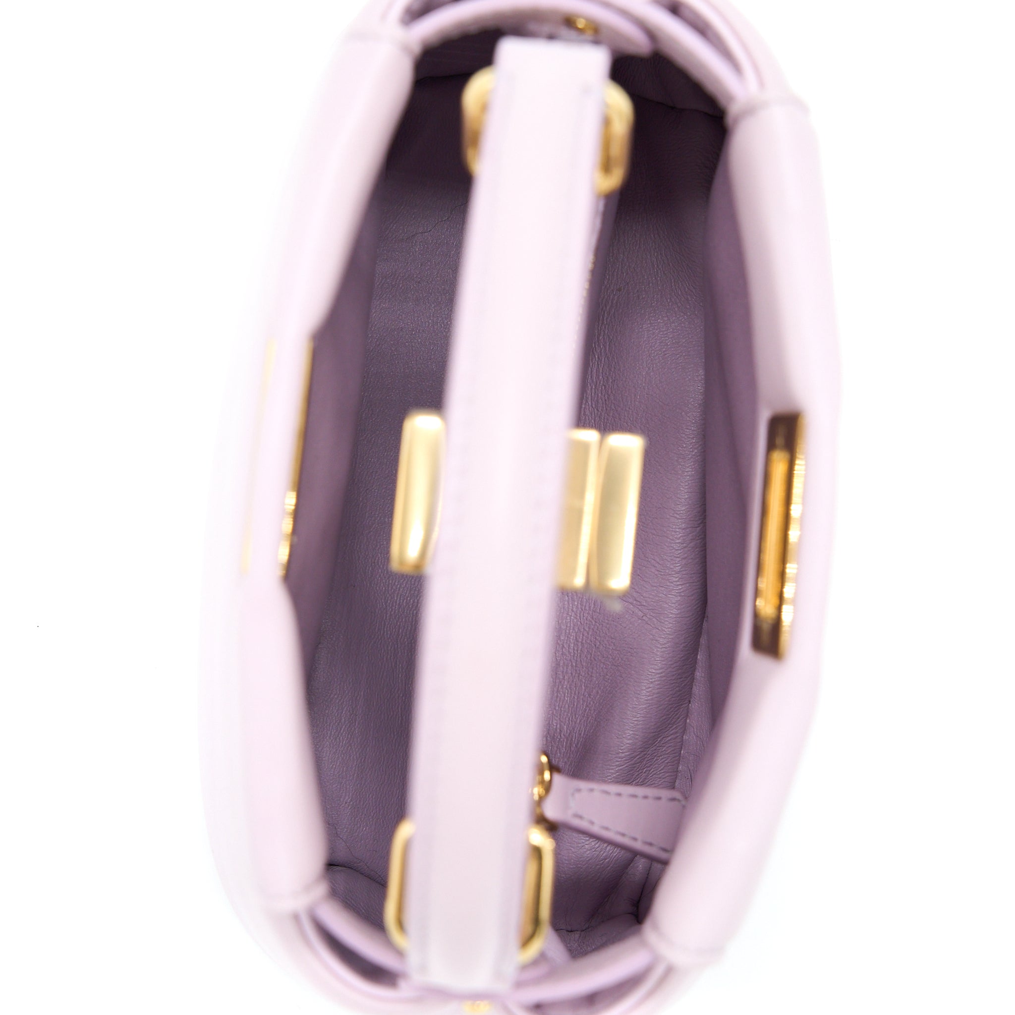 FENDI PEEKABOO ICONIC XS NAPPA LIGHT PURPLE GHW