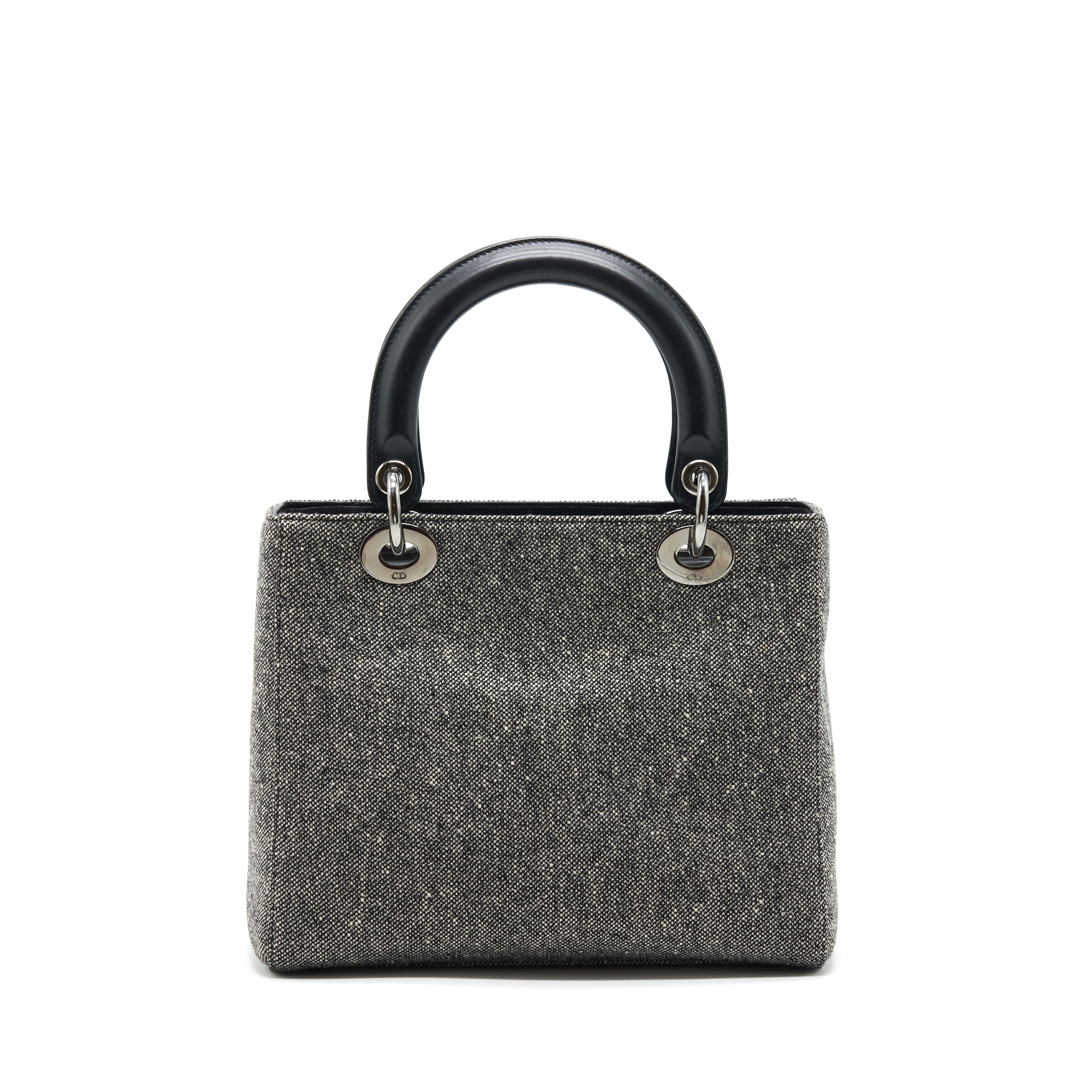 DIOR LADY DIOR MEDIUM FABRIC DARK GREY SHW