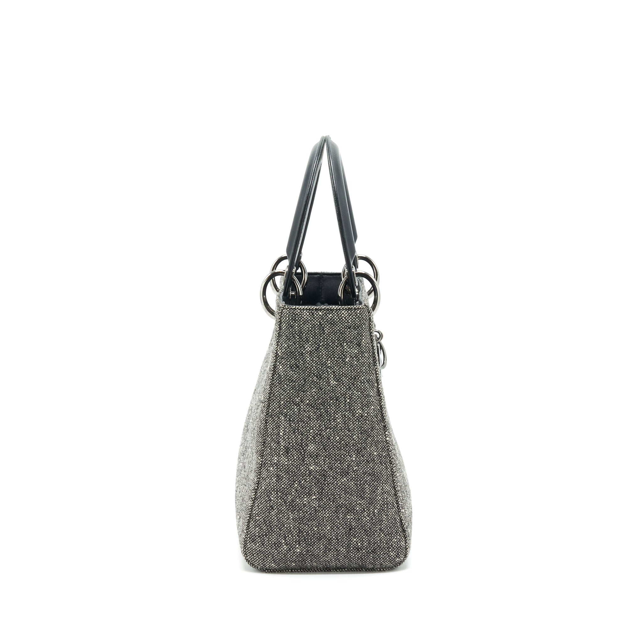 DIOR LADY DIOR MEDIUM FABRIC DARK GREY SHW