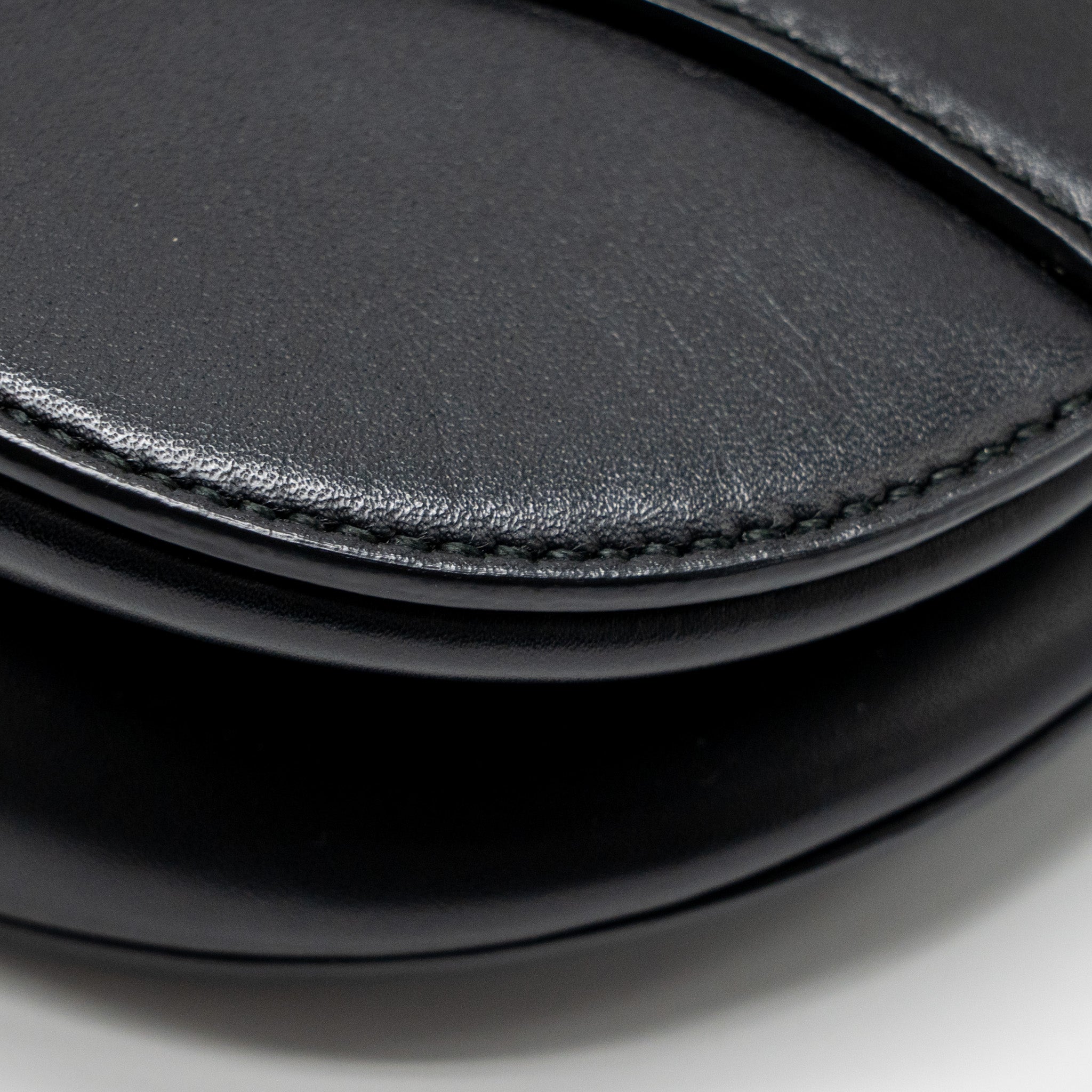DIOR MINI SADDLE BAG CALFSKIN BLACK GHW