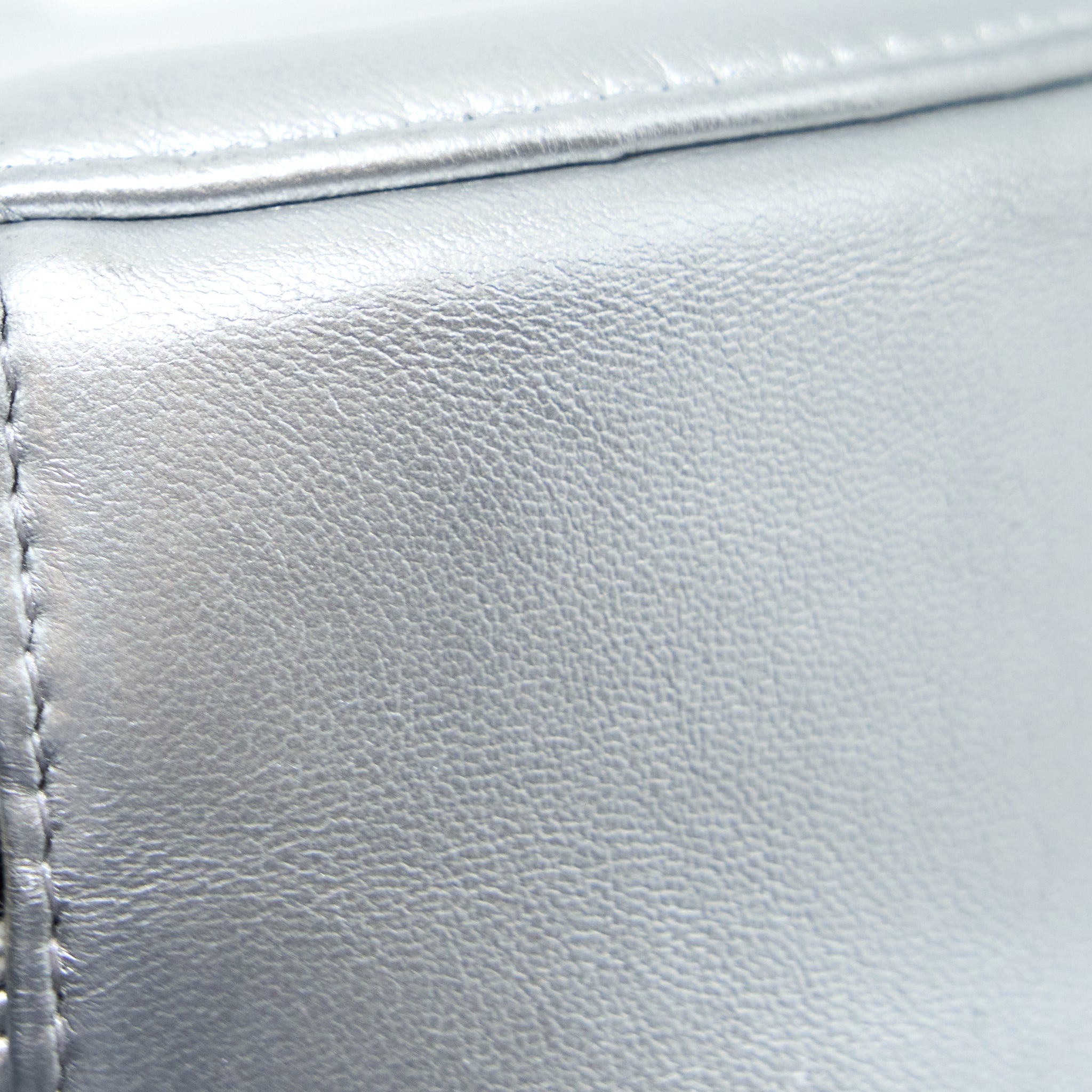 CHANEL 19 ROUND CLUTCH WITH CHAIN GOATSKIN SILVER MULTICOLOUR HARDWARE