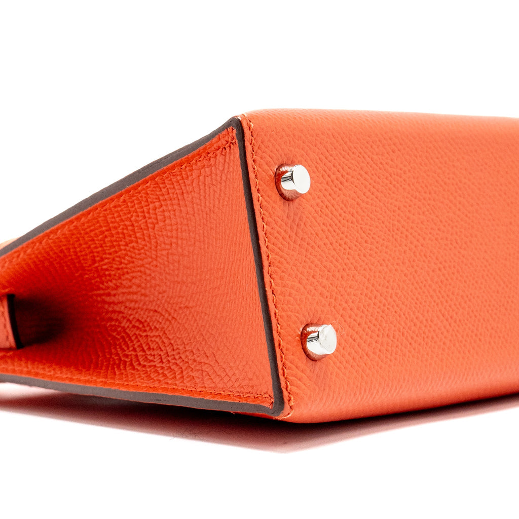 HERMES MINI KELLY II EPSOM CAPUCINES SHW