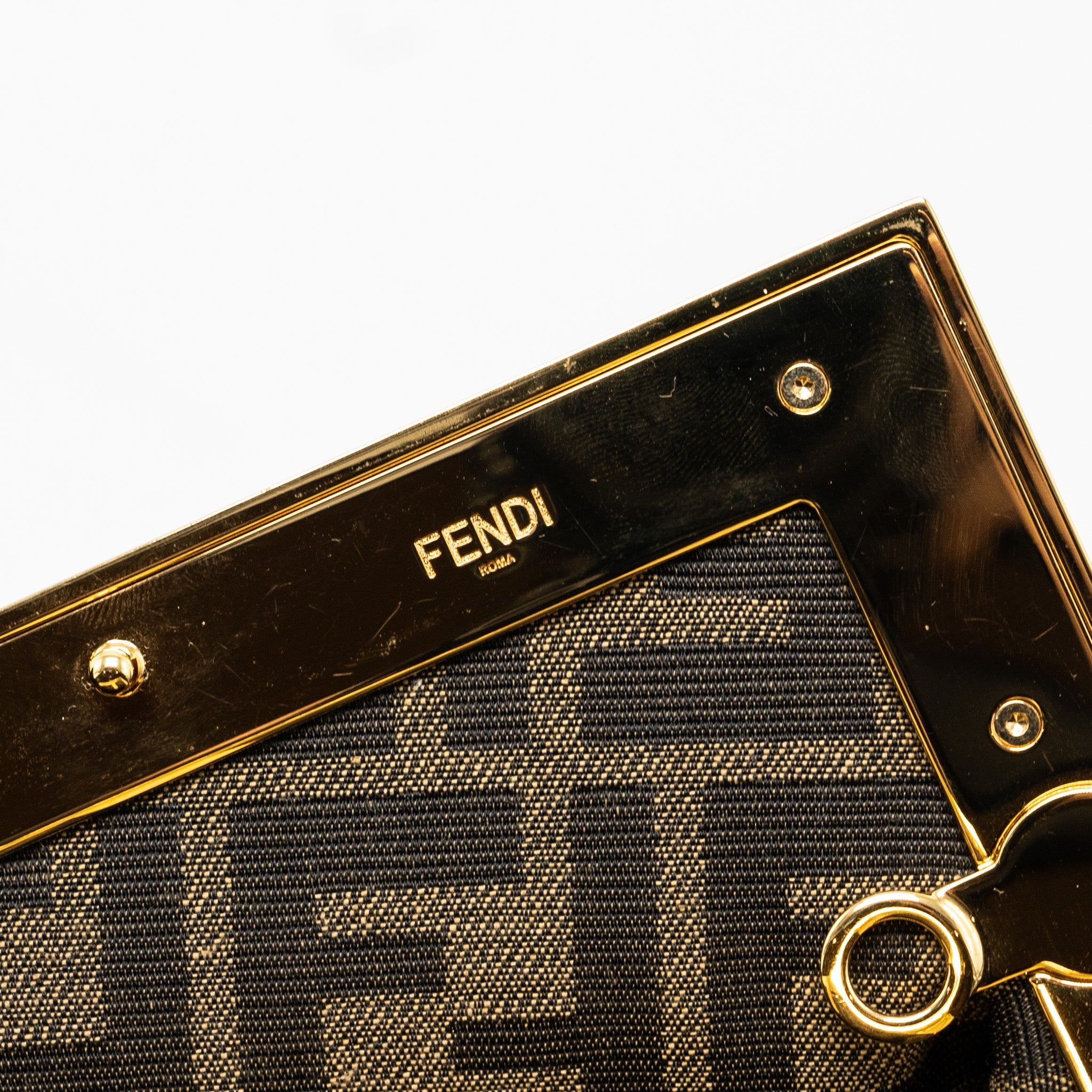 FENDI FIRST SMALL BAG PYTHON BEIGE GHW