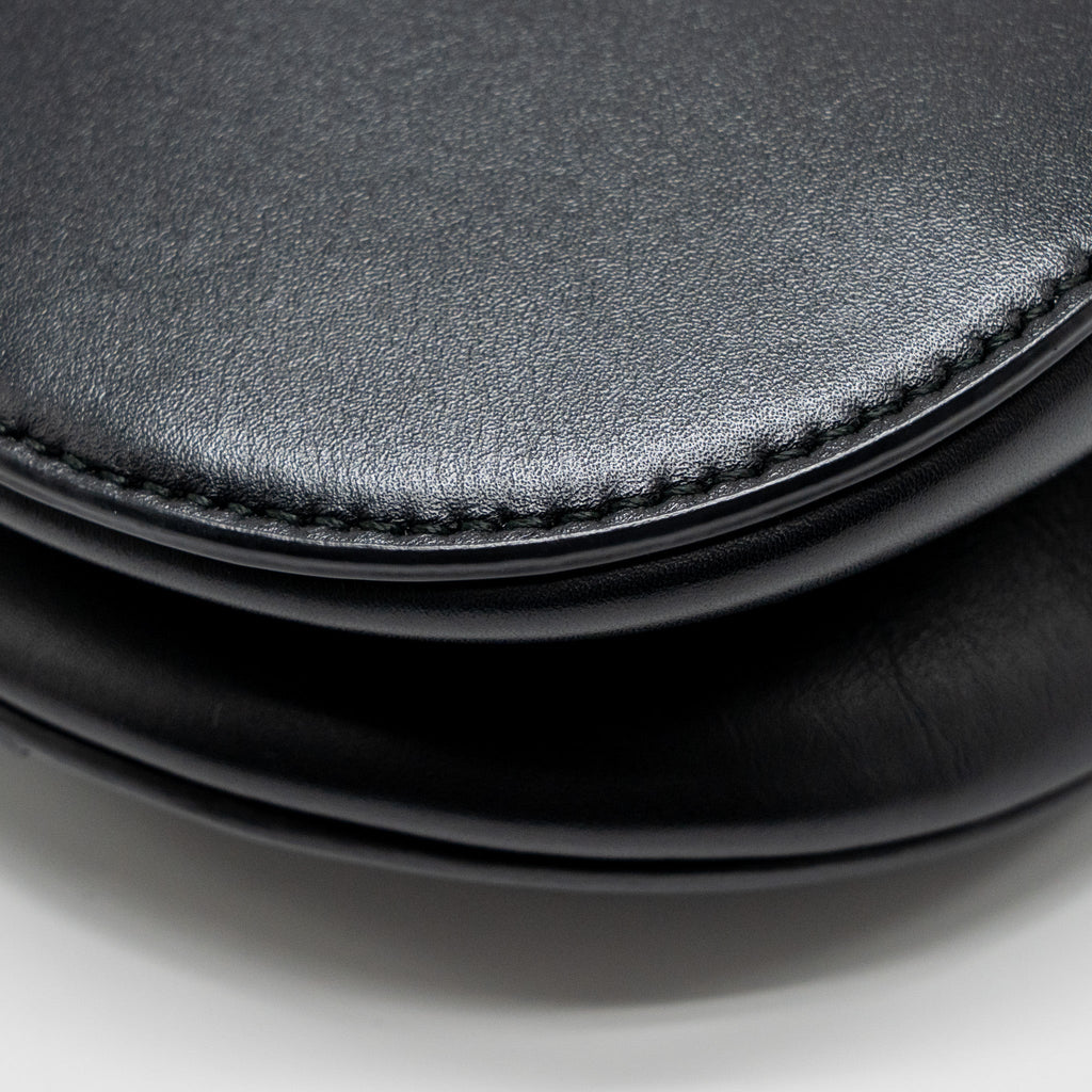 DIOR MINI SADDLE BAG CALFSKIN BLACK GHW