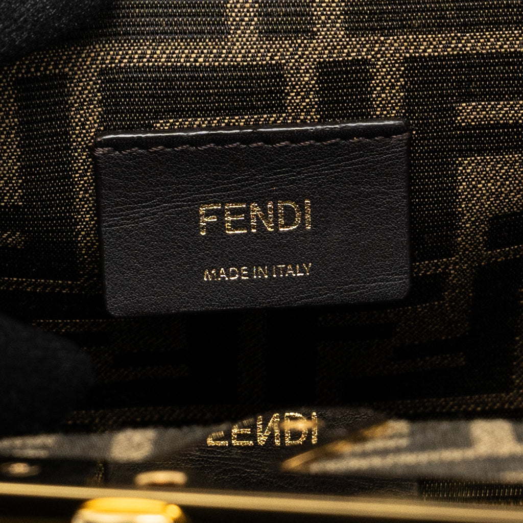 FENDI FIRST SMALL BAG PYTHON BEIGE GHW