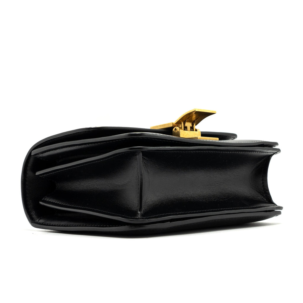 CELINE MINI CLASSIC BOX BAG CALFSKIN BLACK GHW