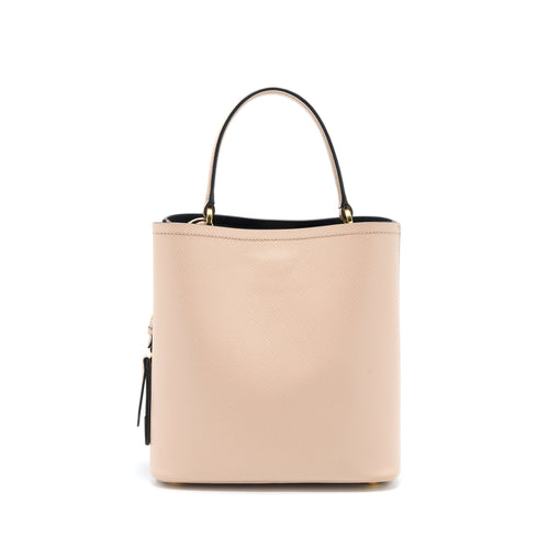 PRADA SAFFIANO PANIER BAG CIPRIA/ NERO GHW