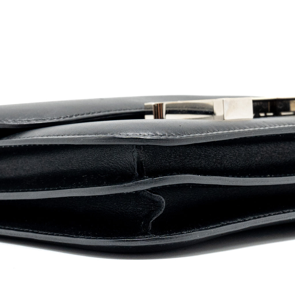 HERMES MINI CONSTANCE ALLEGRO BLACK / WHITE SHW