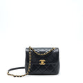 CHANEL 22P NEW SQUARE FLAP BAG CAVIAR BLACK GHW