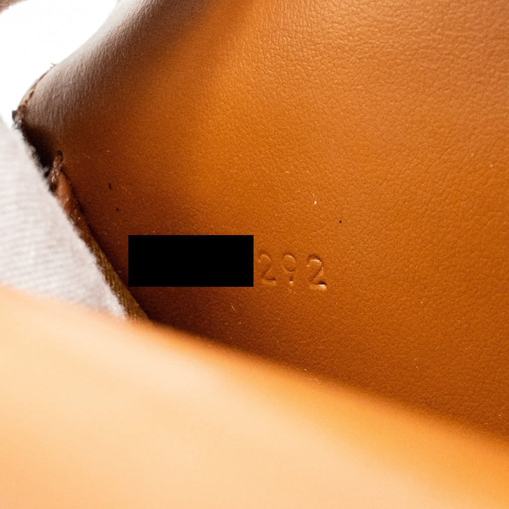 CELINE WALLET ON STRAP TRIOMPHE CANVAS/LAMBSKIN TAN GHW