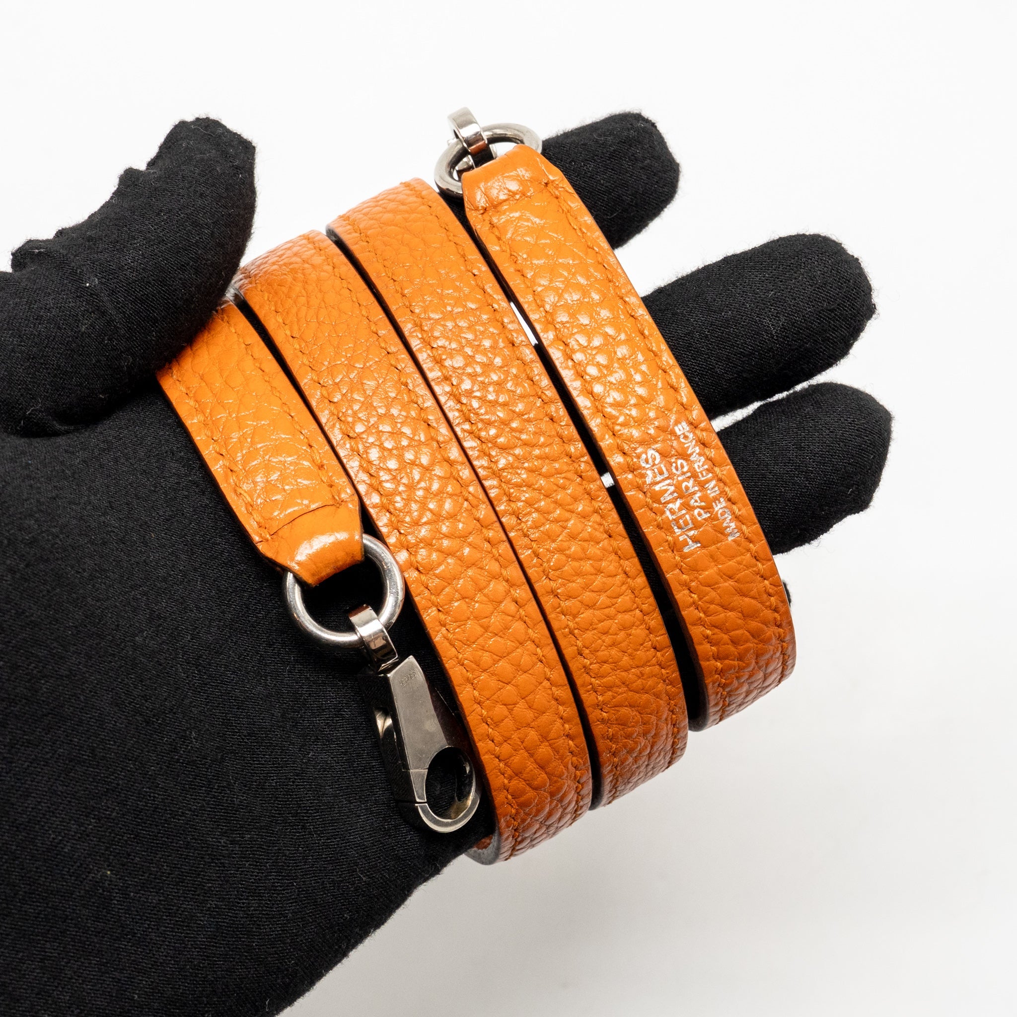 HERMES KELLY 28 CLEMENCE ORANGE SHW