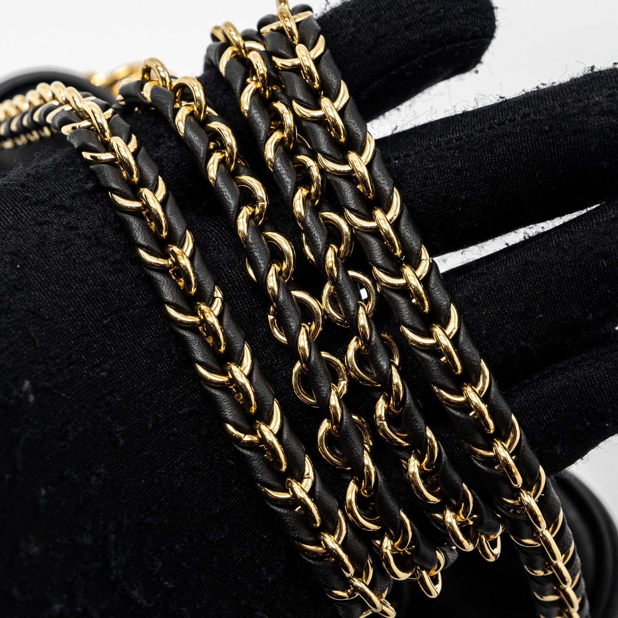 LOUIS VUITTON VANITY PM MONOGRAM LAMBSKIN  BLACK GHW