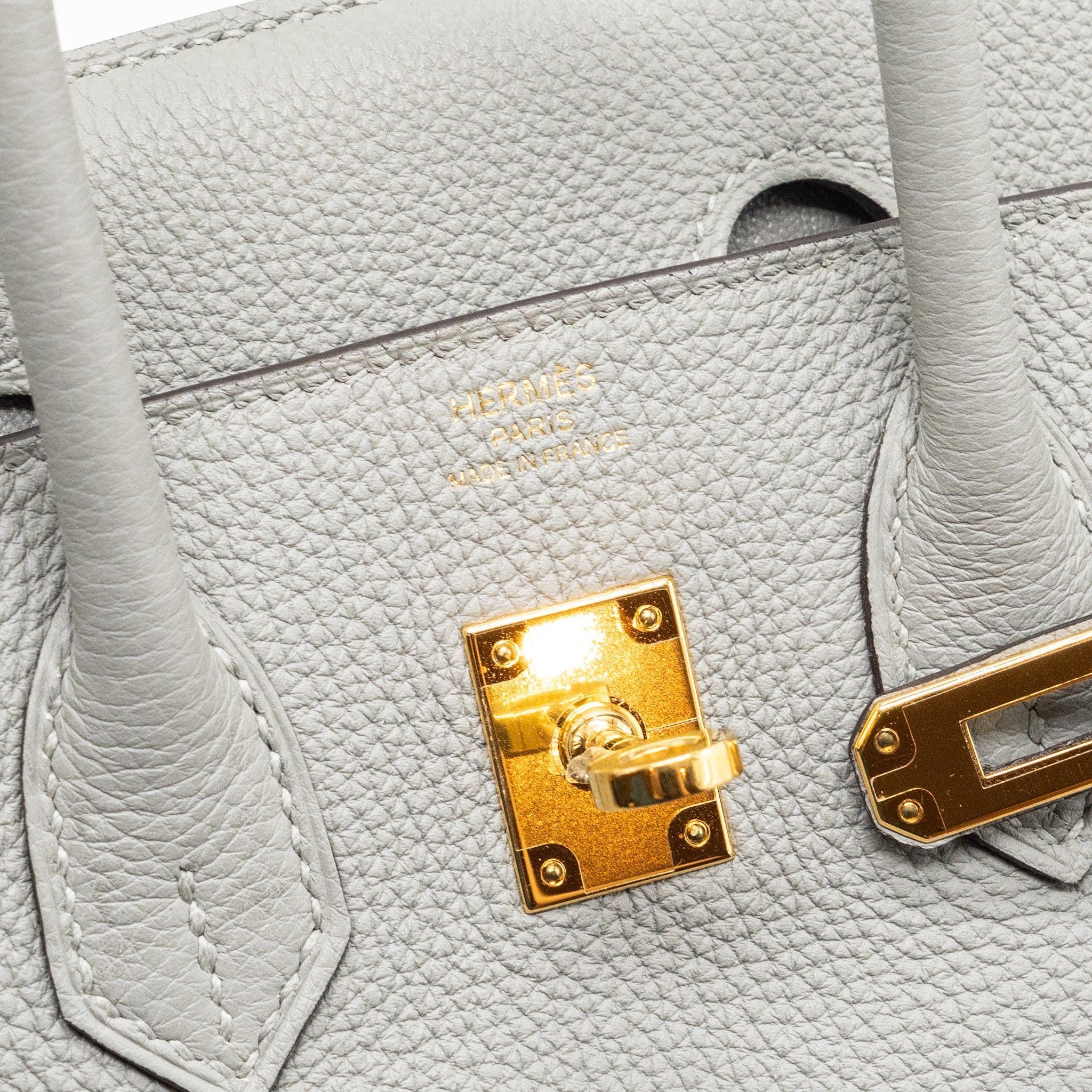 HERMES BIRKIN 25 TOGO GRIS MOUNTIE GHW