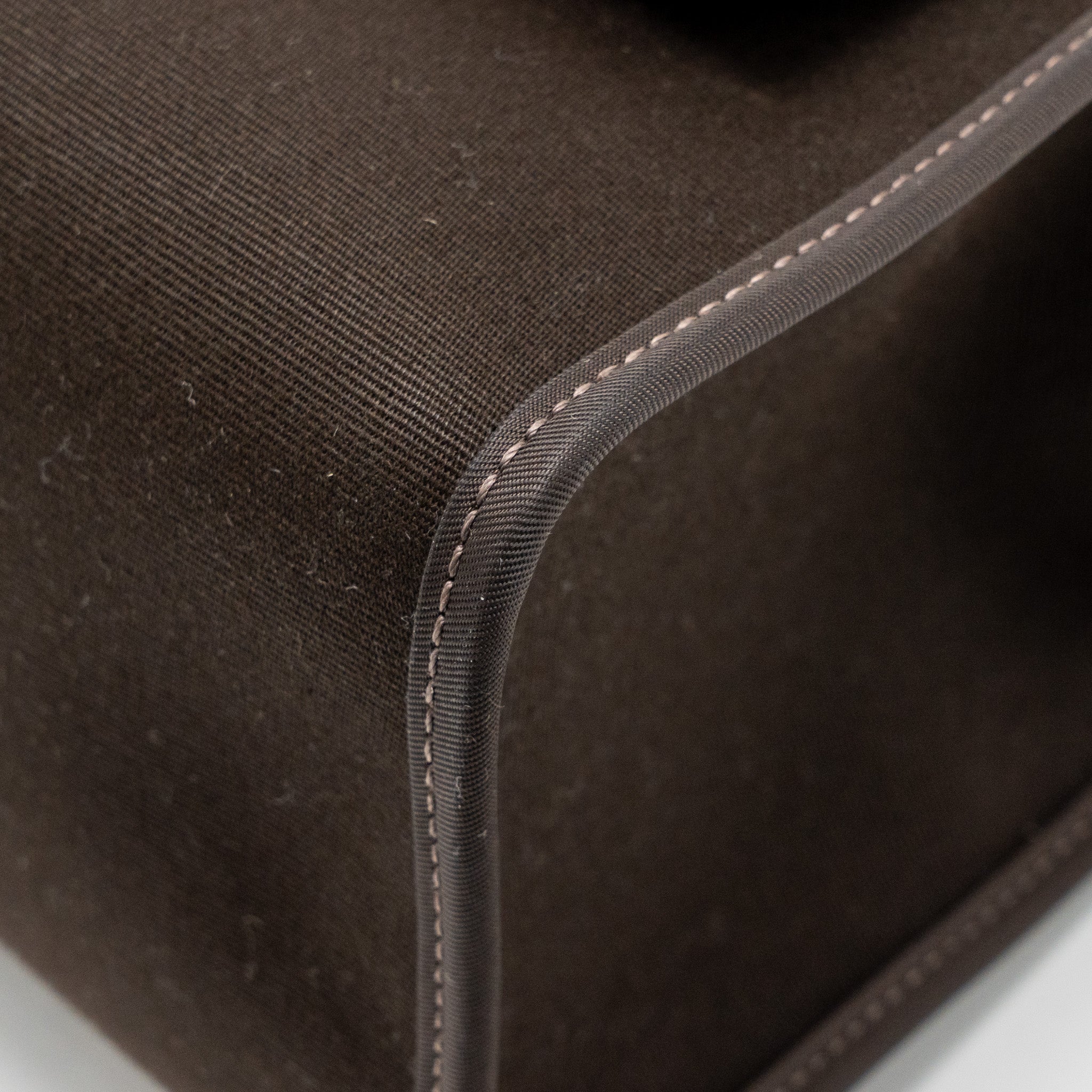 HERMES HERBAG 31 ZIP BAG CANVAS/HUNTER LEATHER EBENE/NOIR SHW