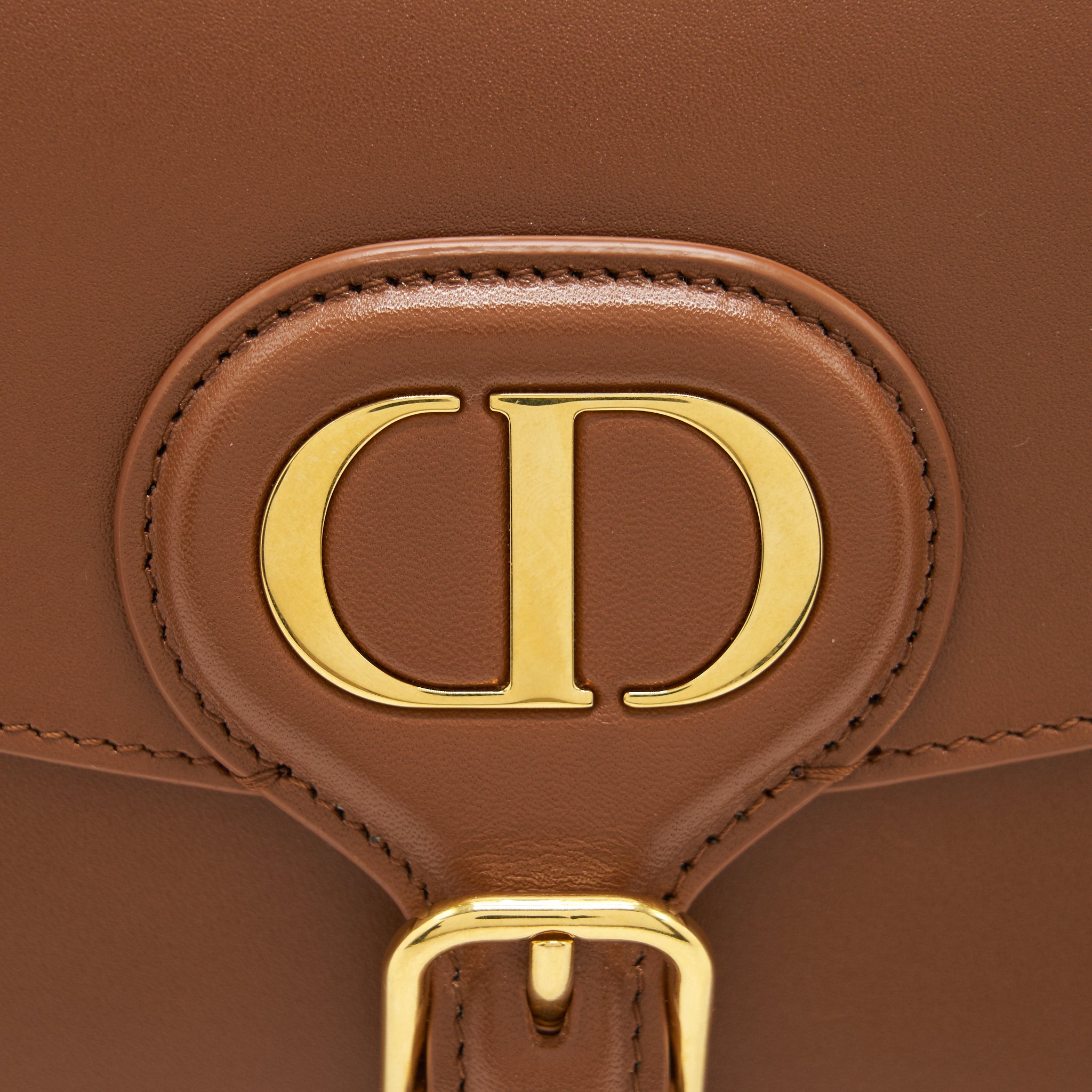 CHRISTIAN DIOR SMALL BOBBY BAG CALFSKIN BROWN GHW