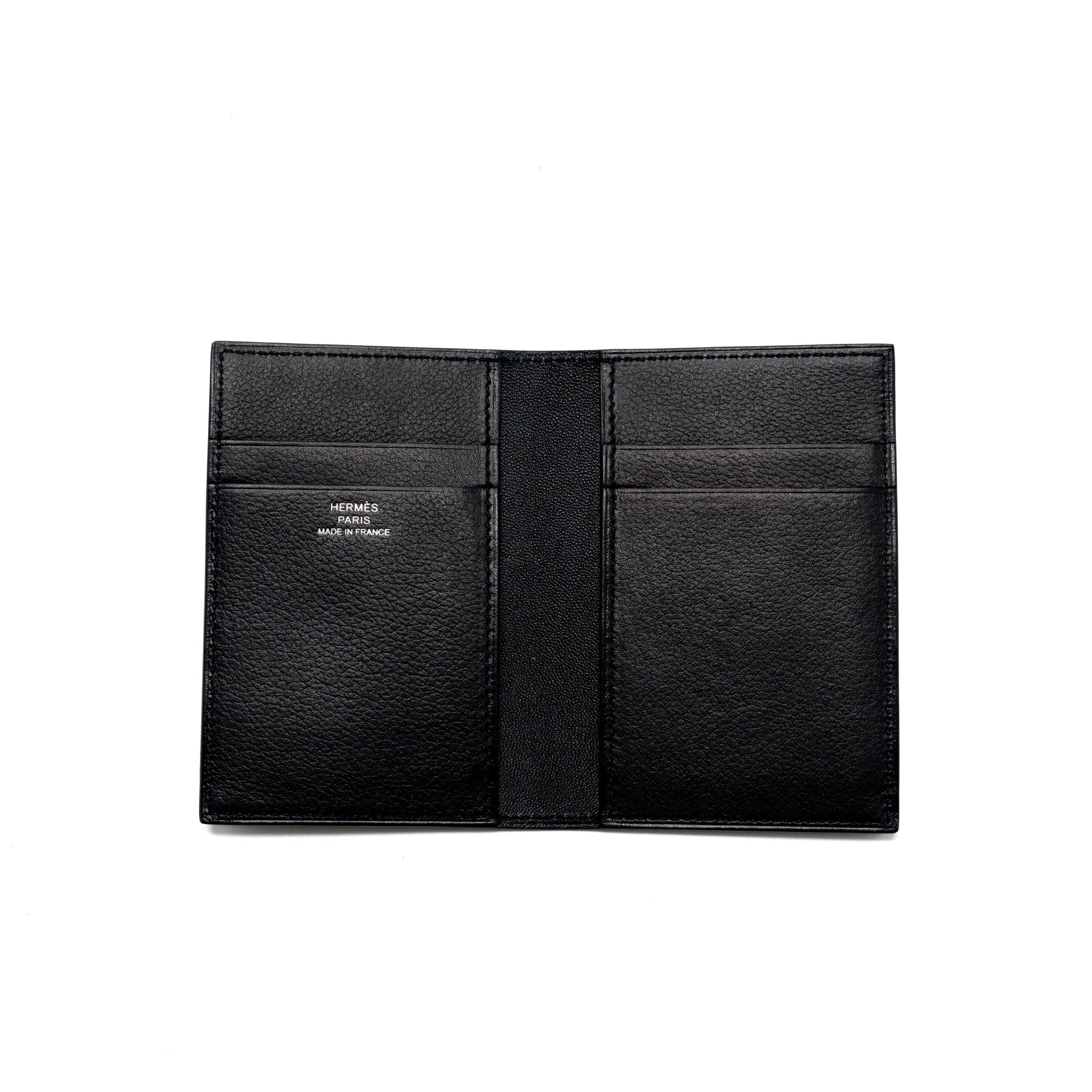 HERMES MC2 EUCLIDE CARD HOLDER EVERGRAIN BLACK