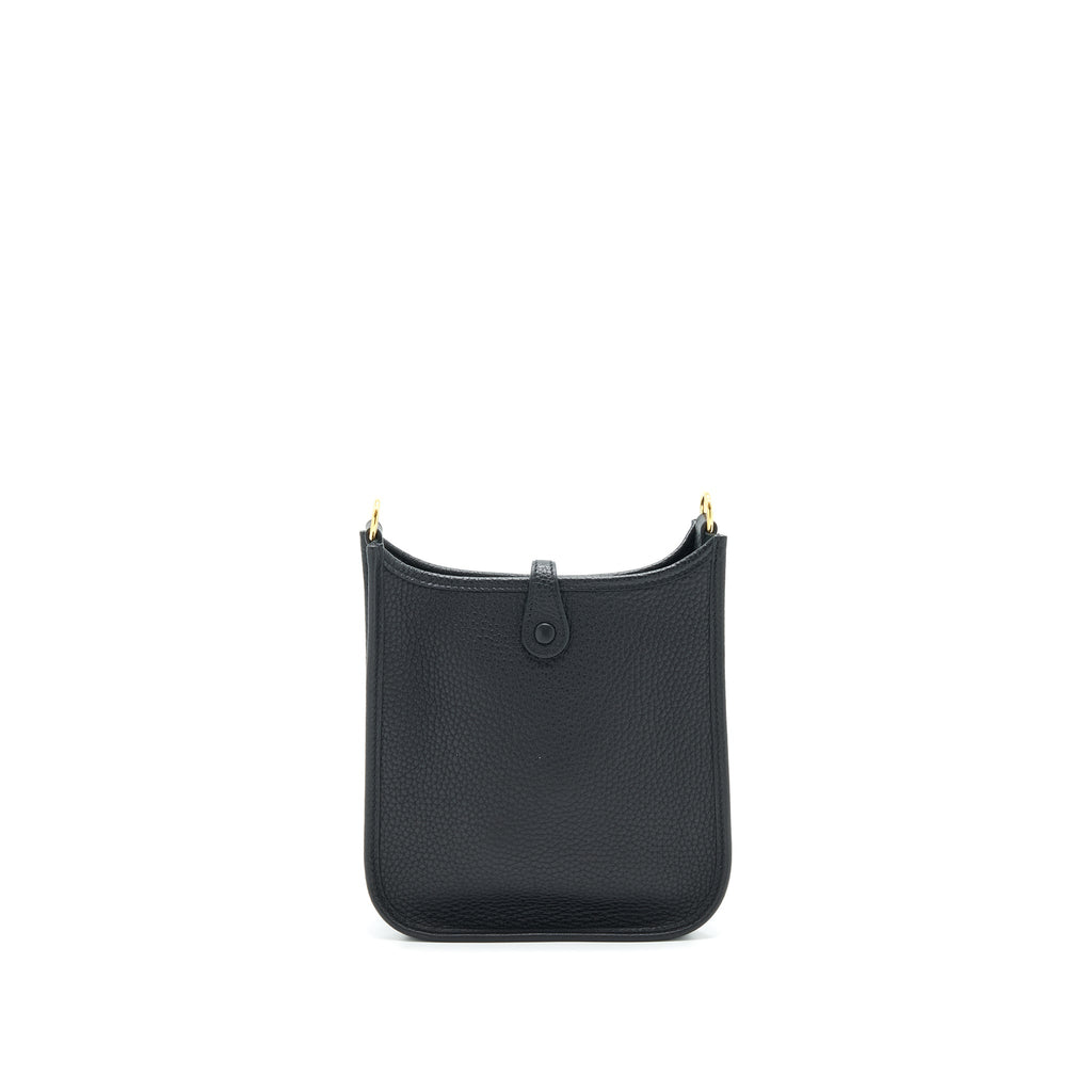 HERMES MINI EVELYNE BLACK GHW