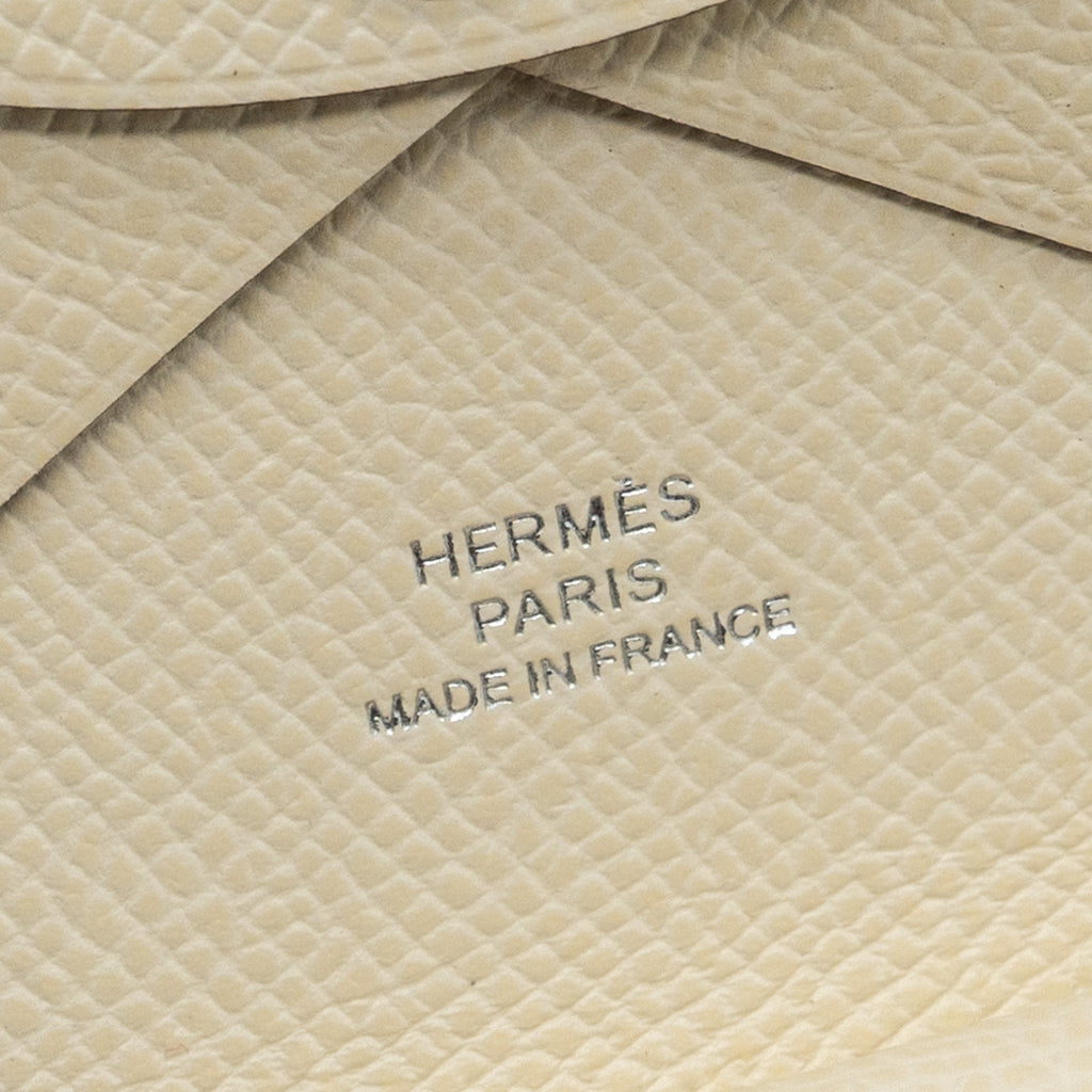 HERMES CALVI DUO CARD HOLDER EPSOM NATA SHW