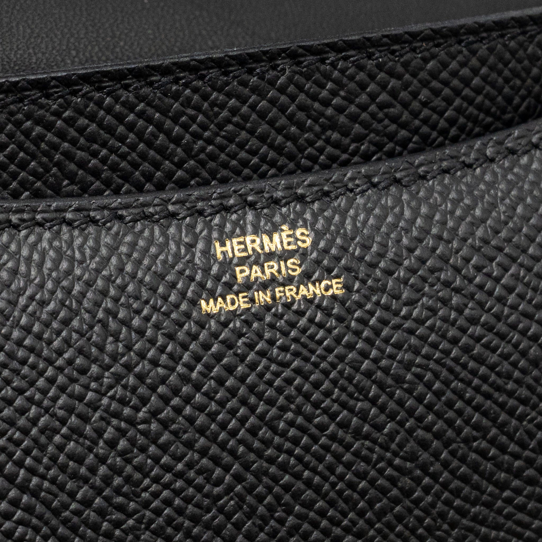 HERMES MINI CONSTANCE EPSOM BLACK RGHW