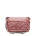 CHANEL FLAP TOTE BAG BROWN SHW