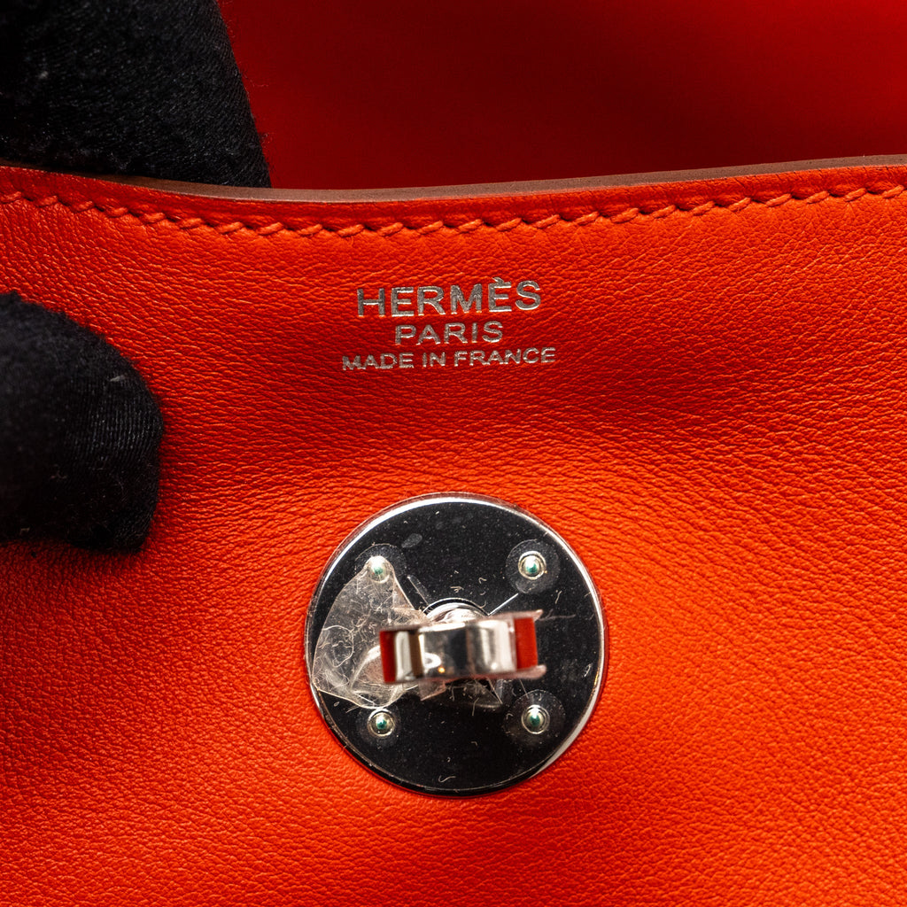 HERMES LINDY 30 SWIFT LEATHER RED SHW