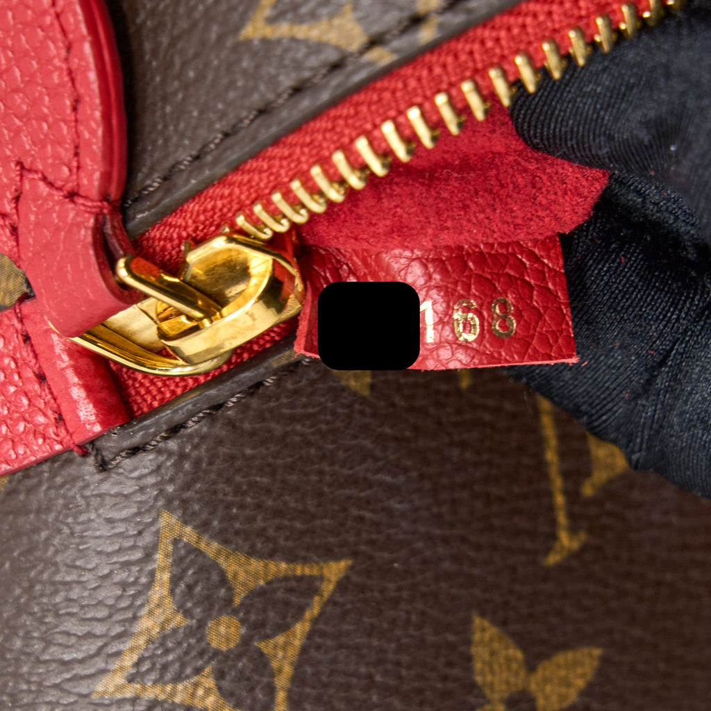 LOUIS VUITTON POPINCOURT PM BAG MONOGRAM CANVAS/CERISE GHW