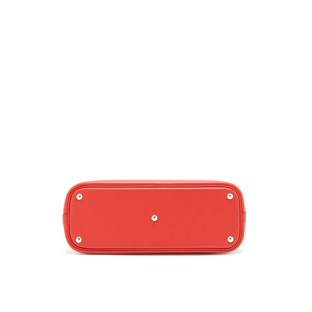 HERMES BOLIDE 27 SWIFT LEATHER RED WITH SHW
