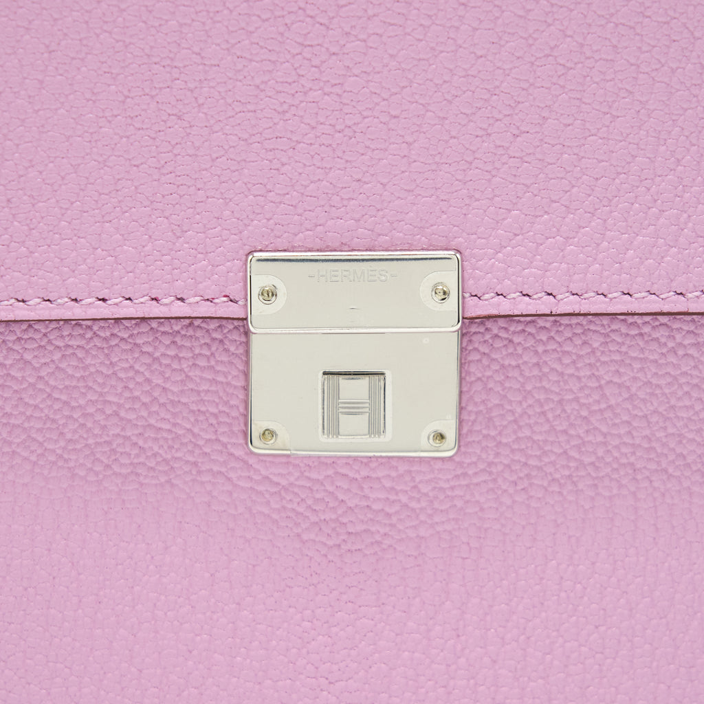 HERMES CLIC 16 WALLET MYSORE X9 MAUVE SYLVESTRE SHW