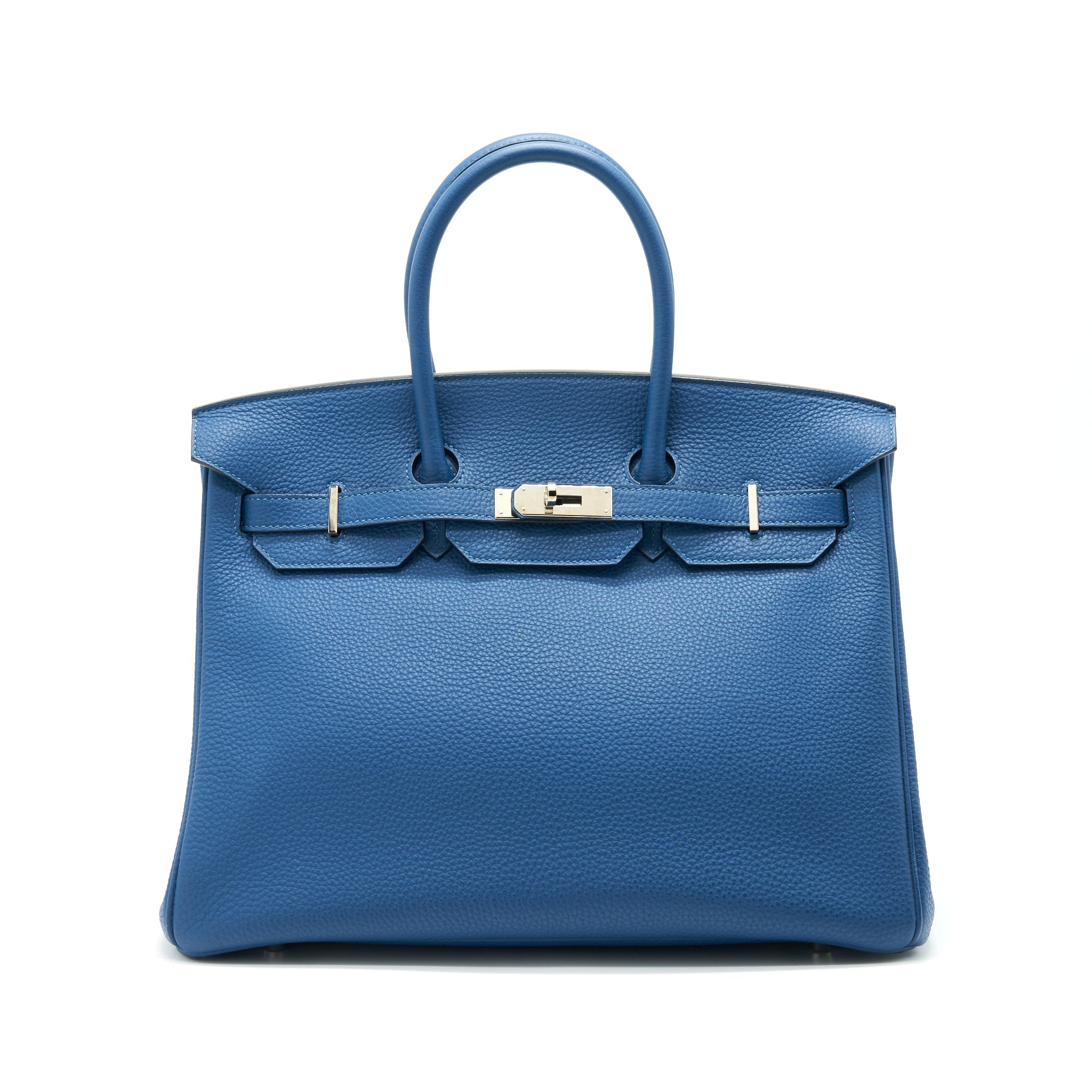 HERMES BIRKIN 35 BLEU DE GALICE SHW TOGO LEATHER