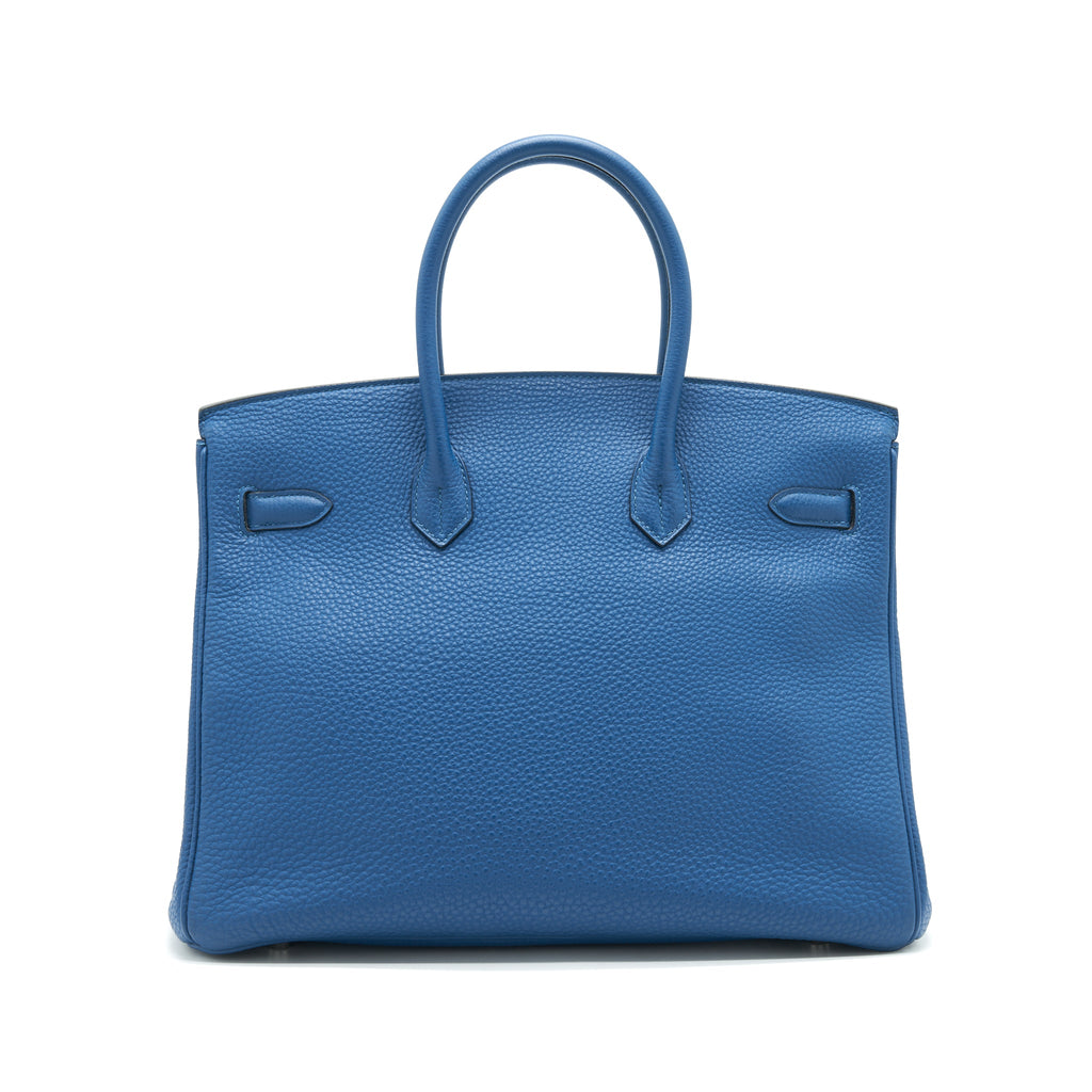 HERMES BIRKIN 35 BLEU DE GALICE SHW TOGO LEATHER