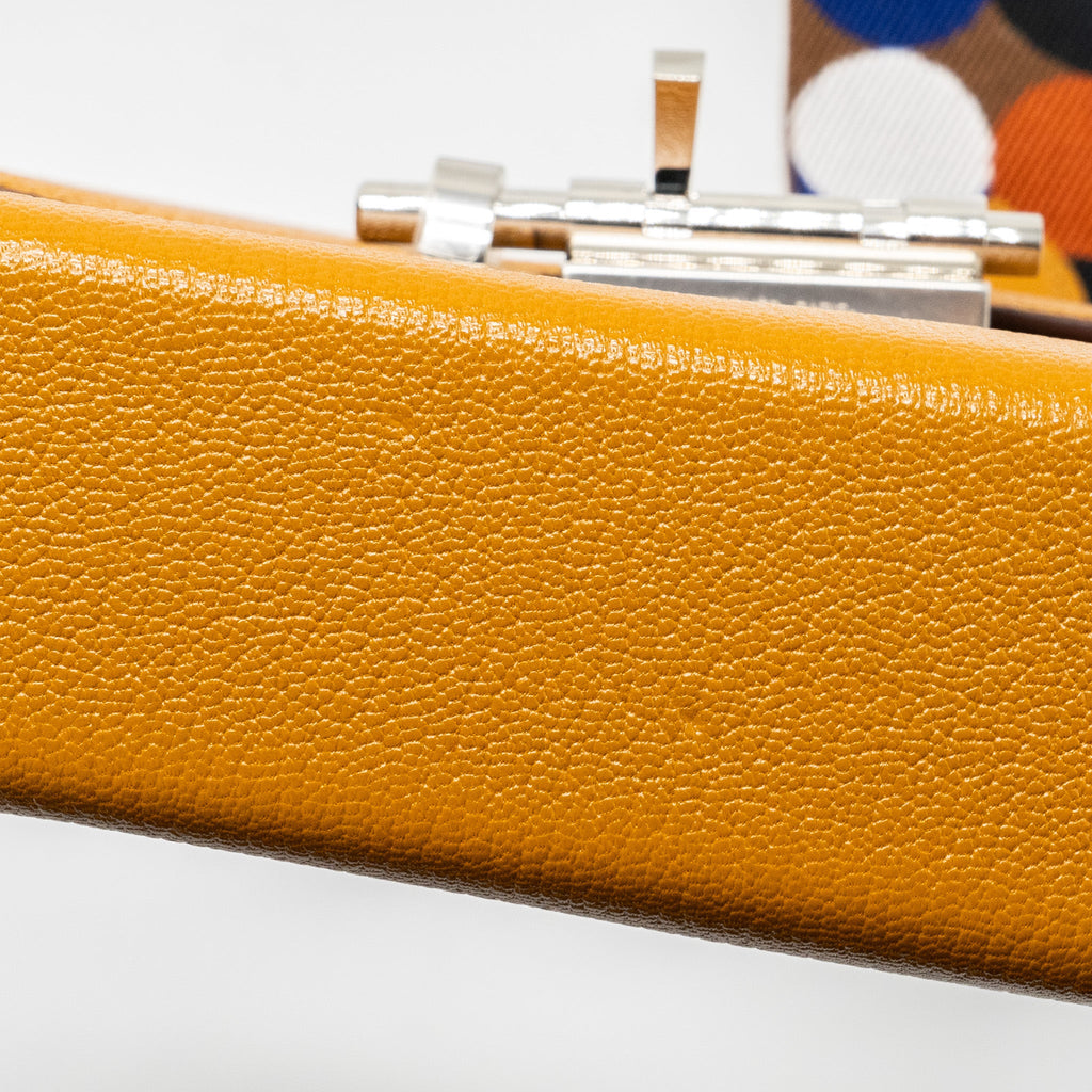 HERMES MINI STRAP VERROU BAG CHEVRE MYSORE CARAMEL/MULTICOLOUR SHW