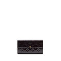 LOUIS VUITTON SARAH LONG WALLET VERNIS AMARANTE GHW