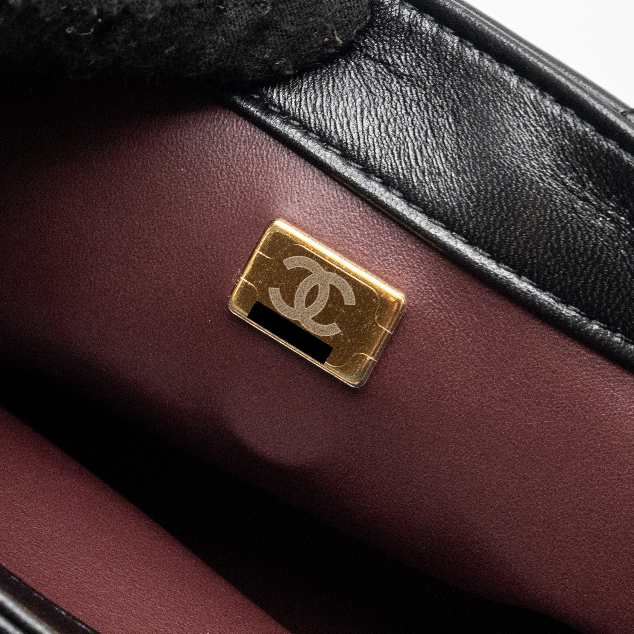 CHANEL TRENDY CC FLAP BAG WITH TOP HANDLE LAMBSKIN BLACK LGHW (MICROCHIP)