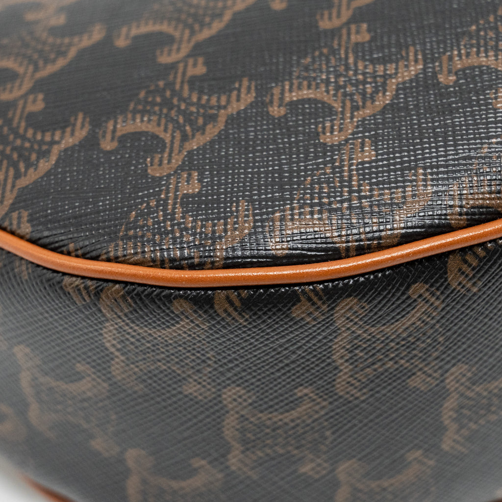 CELINE AVA BAG TRIOMPHE CANVAS / CALFSKIN TAN GHW