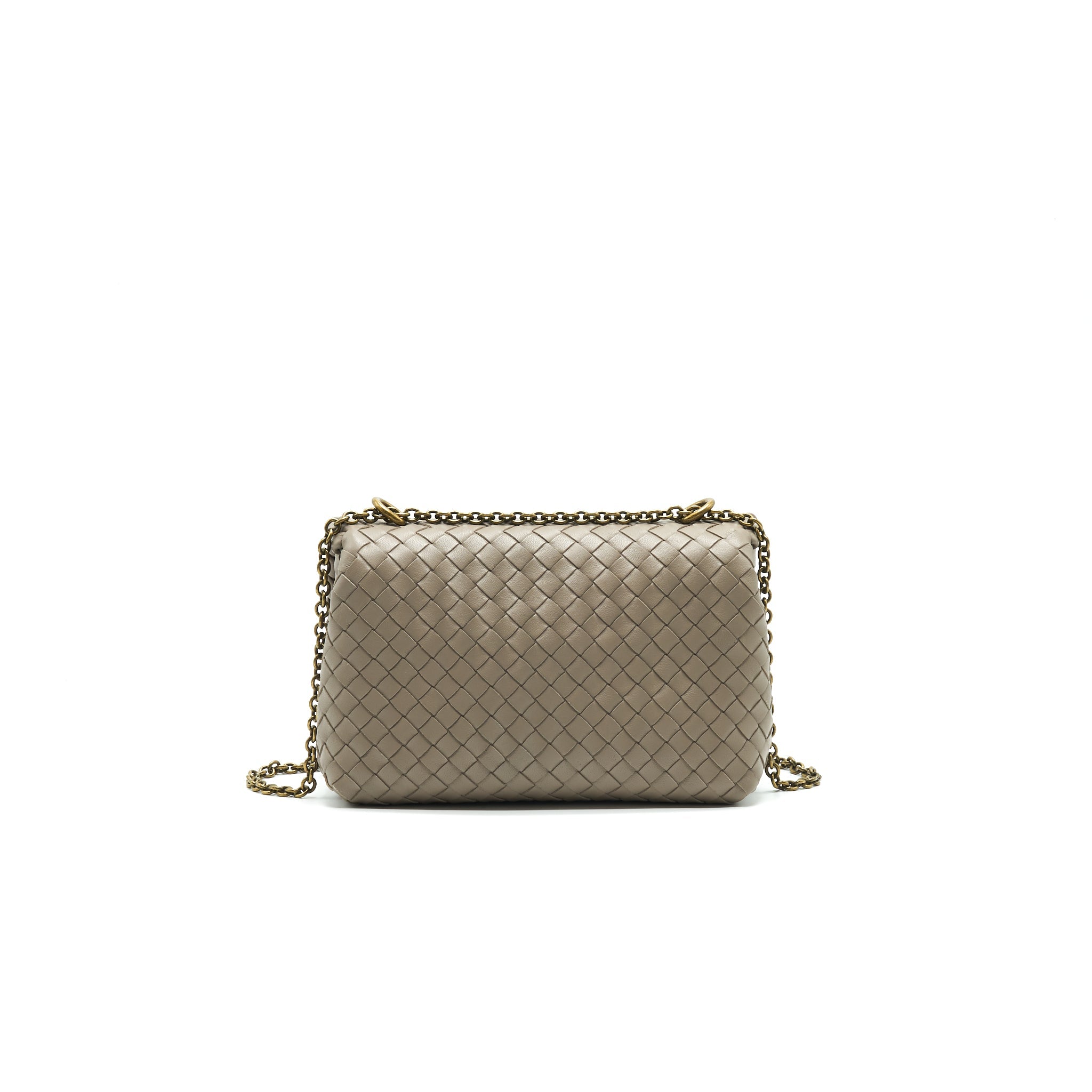 BOTTEGA VENETA BABY OLYMPIA BAG GREY GHW