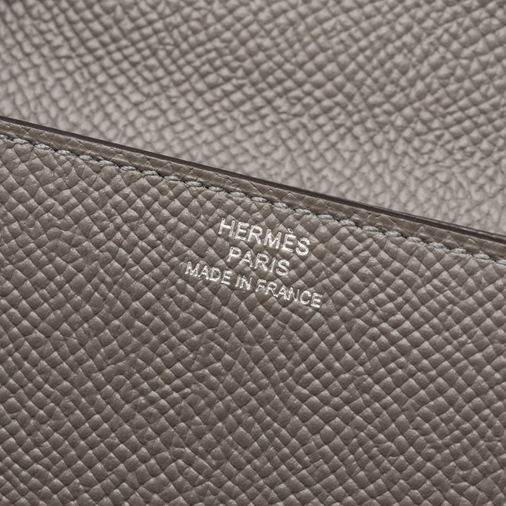 HERMES CLIC 16 WALLET EPSOM GRIS MEYER SHW
