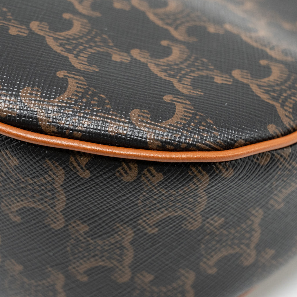 CELINE AVA BAG TRIOMPHE CANVAS / CALFSKIN TAN GHW